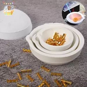 Nhiệt Độ Cao Thạch Anh Silica Nóng Chảy Nồi Bát Đĩa Nồi Đúc Vàng Bạc Kim Loại Trang Sức Đúc Hộp Đựng ELWW