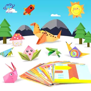HFTOY Origami Sách Trẻ Em Handmade DIY Làm Vật Liệu Mẫu Giáo Giấy Màu Đồ Chơi Giấy Handmade ~