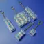 Móc khóa YUJINI Fidget, Bàn phím ngón tay giảm căng thẳng tiện ích, Nút Keycap 4 / 5 Phím Vượt qua thời gian Mũ bàn phím dành cho người lớn