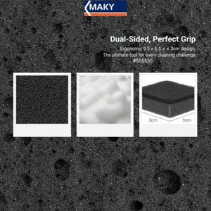 MAKY Rong Biển Xốp Lau Không Gọn Bọt Biển Rửa Bát Nhà Bếp Hiệu Quả Cao Để Vệ Sinh Hàng Ngày Thường Ngày VN