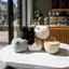# HB # Square Kitten Sang Trọng Móc Khóa Đậu Phụ Đáng Yêu Mô Phỏng Dễ Thương Để Trang Trí Bàn Làm Việc Văn Phòng.