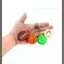 MJnmc 1 Bóng Thể Thao Mini Móc Khóa 3D In Hình Bóng Đá Fidget Đồ Chơi Giảm Căng Thẳng Bàn Văn Phòng Giải Trí Quà Tặng Mới