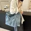 # HB # Denim Canvas Nữ Túi Tote Đeo Vai Đơn Trang Trí Nơ Đáng Yêu Túi Dung Tích Lớn Cho Trường Học Mua Sắm Tạp Hóa.