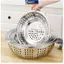 MAKY 2224 / 2628 / 30 / 34CM Sàng Lọc Thép Không Gỉ Rây Lọc Nhà Bếp Trợ Giúp Chậu Thoát Nước Lớn VN