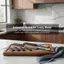 GCDHome Đầu Bếp 8 Inch Có Vỏ Thép Carbon Cao Santoku Sashimi Sushi Cleaver Dụng Cụ Cắt Lát Nhà Bếp Cho Đầu Bếp HOT