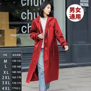 Vải Oxford có giá trị cao Áo Poncho dài dành cho người lớn Nam Nữ Thời trang toàn thân Một mảnh Đi xe đạp ngoài trời Đi bộ đường dài Áo mưa dày