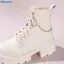 Bluelover Gothic Punk Boot Trang Trí Giày Dây Xích Dễ Dàng Giảm Bule Cơ Chế Lý Tưởng DIY Giày Phụ Kiện Mới