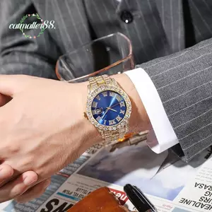 Đồng hồ đeo tay nam CATMALLER88, Đồng hồ thạch anh đeo đồng hồ bằng thép không gỉ sang trọng, Đồng hồ đeo tay công sở thông thường mặt số lớn thời trang