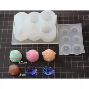 Flgo Tự Làm Pha Lê Epoxy Khuôn Silicon Cho Mặt Dây Chuyền Lollipop Gương Thủ Công Khuôn