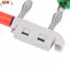 ECK Câu Cá Cắn Báo Động Cần Câu Đôi Chuông Cần Kẹp Đầu Đèn Cảm Ứng Đèn Flash Đêm Sáng LED Không Có Pin Câu Chuyện Flash LED HOT