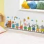 Decal Dán Tường Hình Đoàn Tàu Động Vật Dễ Thương Có Keo Sẵn 131x30cm - Trang Trí Phòng Bé