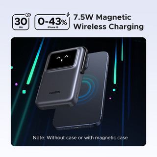 【Pin Sạc Dự Phòng Có Thể Đặt Hàng】Pin dự phòng sạc không dây từ tính UGREEN 10000mAh 20W USB-C + Sạc không dây từ tính 7