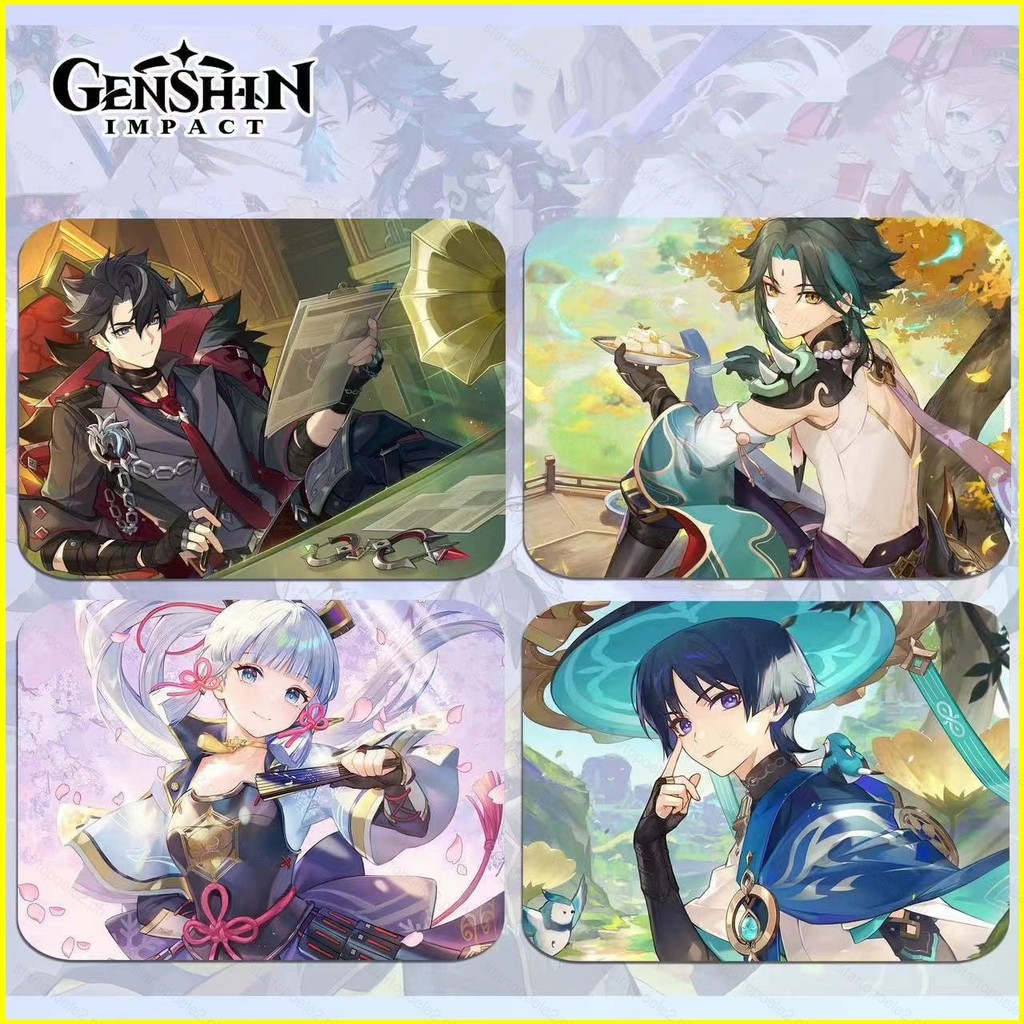 ST2 Genshin Tác Động Anime Mousepad Chống Trơn Trượt Hoạt Hình Furina Neuvillette Lyney Miếng Lót Chuột Chống Trơn Trượt Văn Phòng Nhà