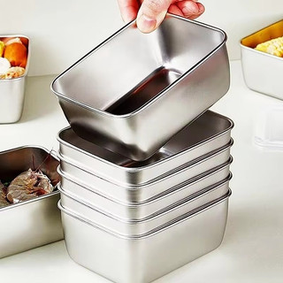 Hộp đựng thực phẩm bằng thép không gỉ có nắp - Tủ lạnh Hộp đựng rau quả tươi