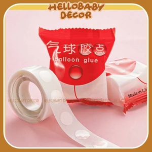 Băng keo chuyên dụng dính bóng bay - phụ kiện trang trí sinh nhật (100 nốt)