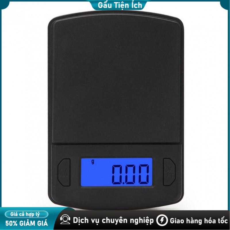 Cân Kỹ Thuật Số Nhỏ Gọn 0.01g – Cân Điện Tử Cầm Tay Trang Sức, Trà, Bột, Có Đèn Nền