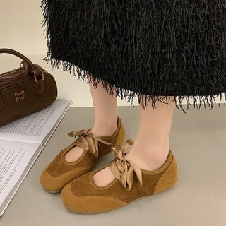 Giày cao gót mũi vuông Giày cao gót nữ có dây buộc thoải mái