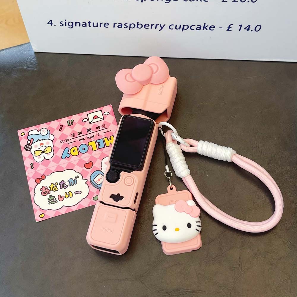Vỏ bảo vệ silicon hoạt hình hello kitty dễ thương DJI Pocket 3