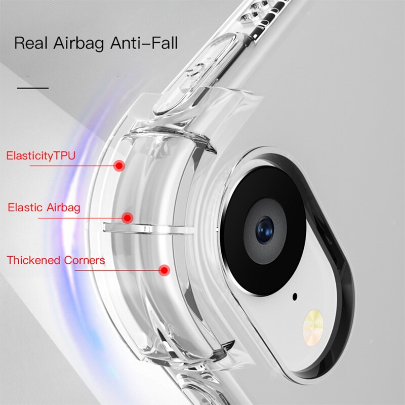 Dành cho Xiaomi MiPad 5 / MiPad 5pro / MiPad 6 / MiPad 6Pro 11inch Vỏ TPU trong suốt chống sốc có nhãn dán DIY
