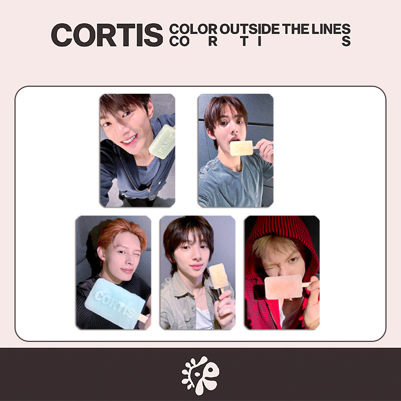 HK1 5 Cái / bộ CORTIS LOMO Card Album Mini MÀU NGOÀI CÁC DÒNG Bưu Thiếp Bộ Sưu Tập MARTIN Ngoại Vi KH1