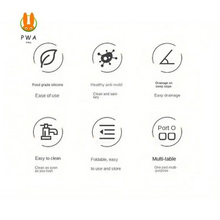 Thảm vòi silicon - Tấm phơi khô có thể tái sử dụng cho bồn rửa nhà bếp Tấm bảo vệ bọt biển chống thấm nước