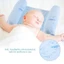 Gối Cố Định Cho Bé Sơ Sinh – Gối Ngủ Chống Lăn, Định Hình Đầu Mềm Mại, Chất Liệu An Toàn, Màu Sắc Dễ Thương