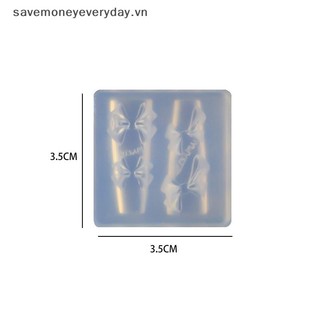 [savemoneyeveryday] 1 Cái Giảm 3D Khuôn Silicon Móng Tay Nghệ Thuật Trang Trí Móng Tay DIY Mẫu Móng Tay Nghệ Thuật Nơ Móng Tay Khuôn [vn]
