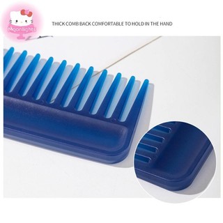 Moonlights Răng Lớn Chịu Nhiệt Lớn Rộng Răng Detangling Hairdressingb Nhiều Màu Flatb Tóc Salon Tạo Kiểu Dụng Cụ EN