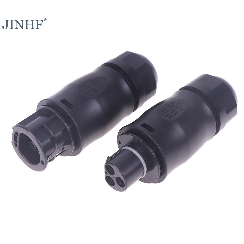 JINHF BC01 3 Pin Kết Nối AC Nam Nữ IP68 Cho Lưới Năng Lượng Mặt Trời Cà Vạt Micro Biến Tần Hoymiles Deye APsystems PV Bảng Điều Khiển Thiết Lập Nguồn Điện Bộ Chuyển Đổi HOT