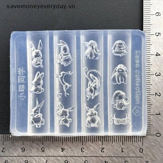 [savemoneyeveryday] 3 Khuôn Silicon Móng Tay Nghệ Thuật Hoạt Hình Dễ Thương Bánh Trung Thu 3d Acrylic Hoa Móng Tay Mẫu Dụng Cụ Thiết Kế Làm Móng Tay Tự Làm [vn]