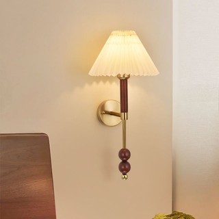 AIMI Đèn Ngủ Treo Đầu Giường Đầu Giường Đèn Tường Vải Lampshade Retro Led Nền Trang Trí Tường Đèn Thích Hợp Cho Phòng Khách Phòng Ngủ Nhà Hàng
