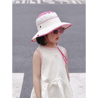 Trẻ Em Chống Nắng Mùa Hè Bé Gái Xô Mũ Phong Cách Mới Nhanh Khô Mỏng Phong Cách Đi Bộ Đường Dài Mũ Che Nắng