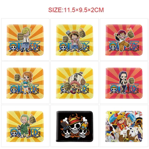 ONE PIECE Anime Ngoại Vi Khỉ D Luffy Roronoa Zoro Ví Full Màu Hoạt Hình In Da PU Gấp Ví Giấy Lưu Trữ Tiền Tệ