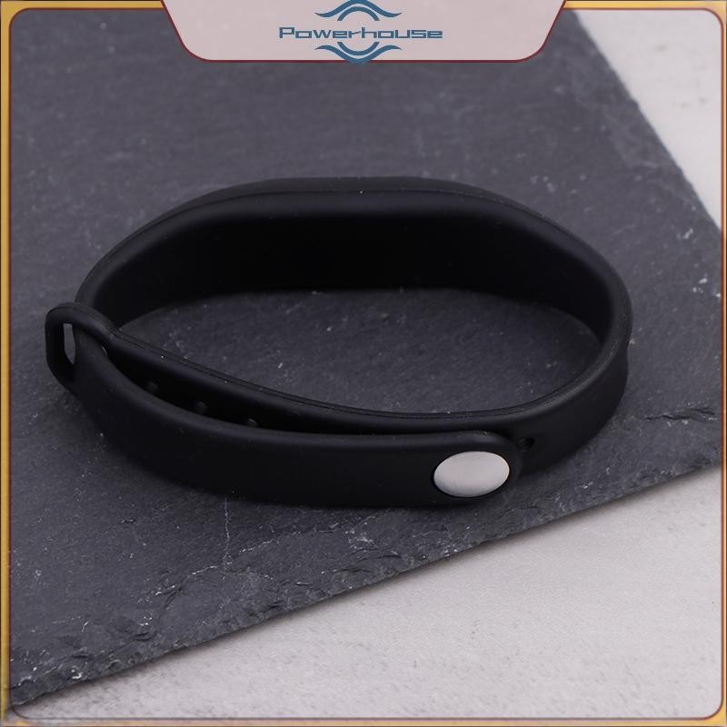 Dây đeo cổ tay RFID silicon đen nguyên chất, điều chỉnh được, chống nước, hỗ trợ 125KHz / 13,56 MHz.