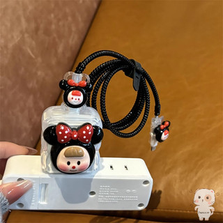 【Chamvn】Vỏ bảo vệ cáp dữ liệu Ruer mềm hoạt hình Vỏ bảo vệ phù hợp cho bộ sạc IP