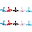 FF 5 10 ChiếcQuirky Fan Style Kẹp Tóc Nhiều Màu Tùy Chọn Thoải Mái Mặc Hàng Ngày