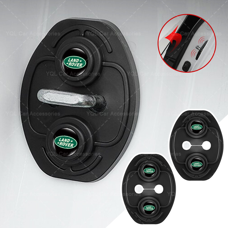 Cửa Chống Sốc Vỏ Bảo Vệ Khóa Cửa Ô Tô Silicon Chống Bụi Miếng Lót Cho Land Rover Range Rover Evoque Velar Freelander Defender Discovery