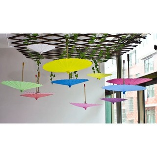 SWEETASHAHEARTS 1 Cái Đồ Dùng Tranh, Ô Giấy Tay Dài Màu, DIY Handmade 20 / 30 / 40 / 60cm Trống Đạo Cụ Chụp Ảnh Cho Bé Tắm Kỷ Niệm Sinh Nhật Đám Cưới