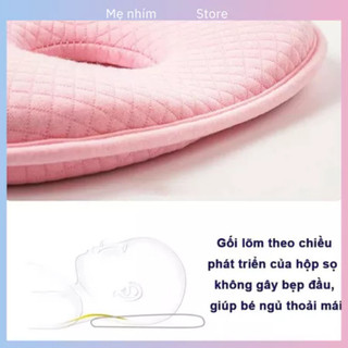 Gối Cao Su Non Cho Bé,Mềm Mại Và Thoáng Khí,Định Hình đầu,Gấu Chống Bẹp Đầu Méo Đầu,Được Thiết Kế Riêng Cho Trẻ Sơ Sinh