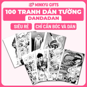 Set 100 Tranh Dán Tường Manga Anime Kích Thước A6 Có Sẵn Keo Dán, Trang Trí Phòng, Góc Làm Việc