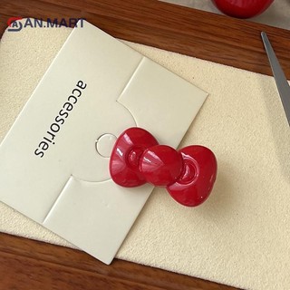 Bigdealssuper Nơ Kẹp Tóc Phụ Kiện Tóc Cô Gái Dễ Thương Trái Tim Bên Kẹp Nổ Tính Khí Trang Sức Siêu