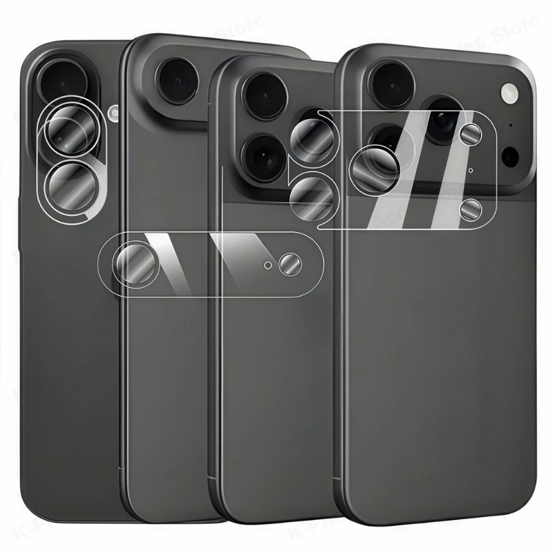 3 Ống Kính Mờ Mềm Cho Apple iPhone Air 17 Pro Max HD Trong Suốt Bảo Vệ Camera Điện Thoại Cho iPhone 17Pro 17ProMax iPhone17 Mặt Sau Ống Kính Máy Ảnh Phim Bảo Vệ