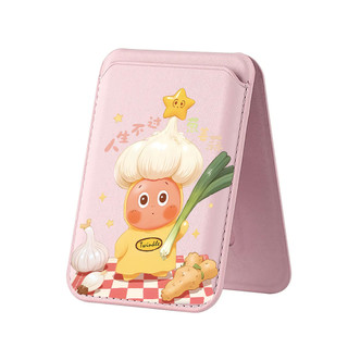 Ví họa tiết thạch anh tỏi dễ thương cho iPhone 17 17pro 17promax 16 15 14 13 12 pro Max 16Plus Giá đỡ điện thoại thẻ cho vỏ bỏ túi