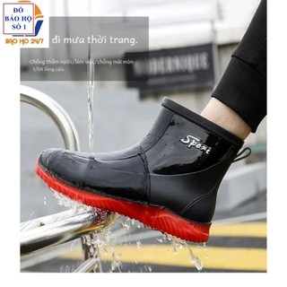 Ủng ngắn đi mưa, size 36 - 43, đế cứng, lý tưởng cho làm vườn và phượt baoho247
