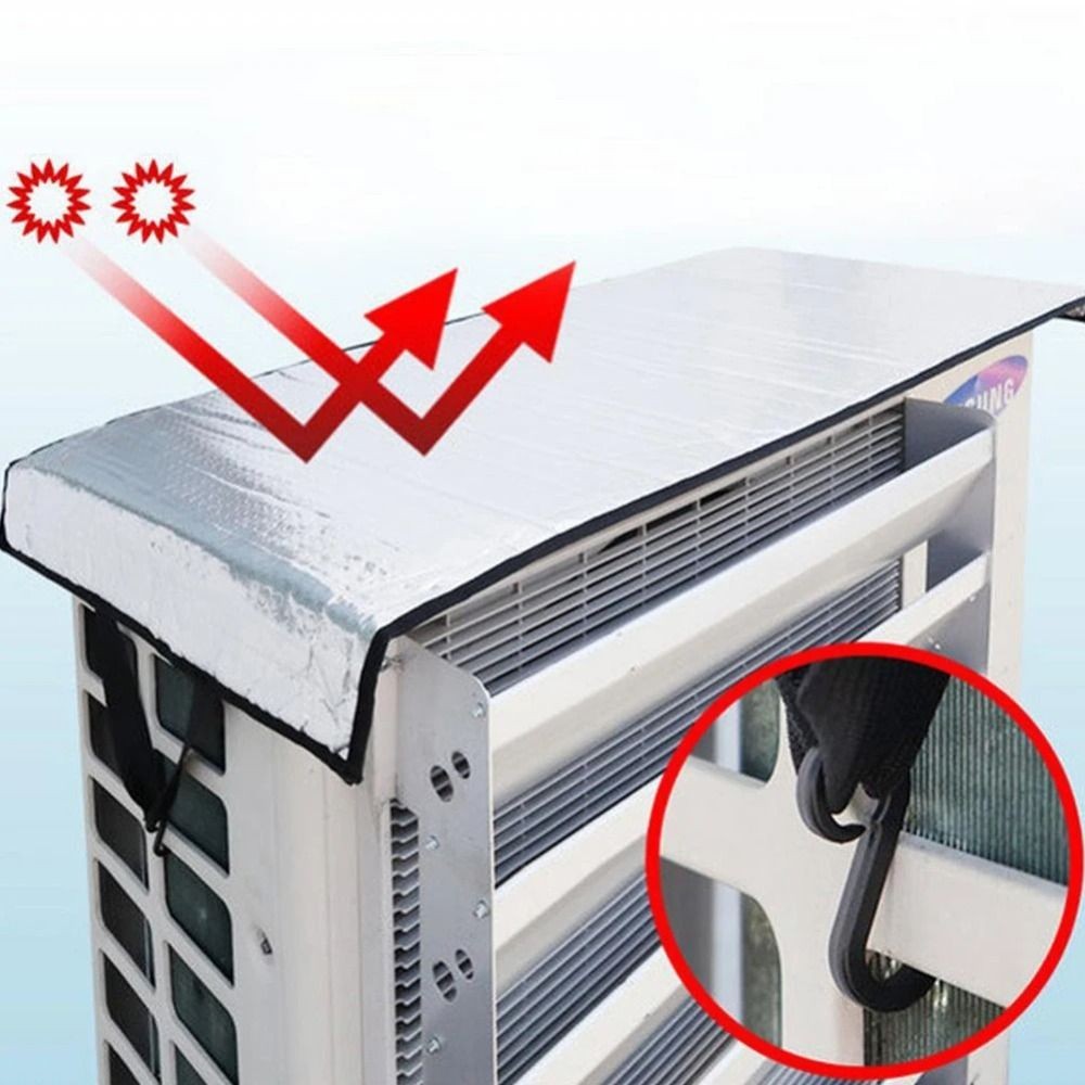 Bảo vệ điều hòa không khí HOBBYIN, Vỏ điều hòa không khí 46x95CM chống bụi, Dụng cụ làm sạch chống nắng chống tuyết