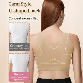Bộ đồ lót Brelira với bra full cup giúp ngực lớn trông nhỏ gọn, chống chảy xệ, chất liệu mềm mại, không gọng.