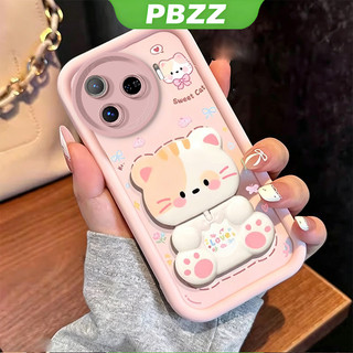 Ốp Lưng Cho tecno Camon 30S 30 40 pro plus 5g Camon 30 40 4g Vỏ Điện Thoại Vỏ Mềm Silicon Chống Sốc Thẩm Mỹ Mới Có Giá Đỡ 360° Gương trang điểm mèo dễ thương cho bé gái JTXMMZJ