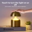 Đèn ngủ LED AWNGD, Đèn bàn hình nấm bóng kim loại có thể điều chỉnh ba cấp độ, Cảm biến cảm ứng cổ điển USB có thể sạc lại Đèn đầu giường Thanh khí quyển