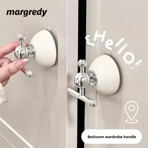 Móc phòng tắm MARGREDY, Macarons Không cần đục lỗ Móc hút, Chịu lực mạnh mẽ chịu lực chống nước treo tường Móc quần áo nhà bếp