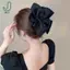 Vuốt Tóc Nơ Thời Trang Pháp Kẹp Cá Mập Lớn Vải Nghệ Thuật Nơ Kẹp Tóc Cho Nữ Mũ Ngọt Ngào Phụ Kiện Tóc